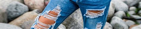 Jeans troués pour femme 